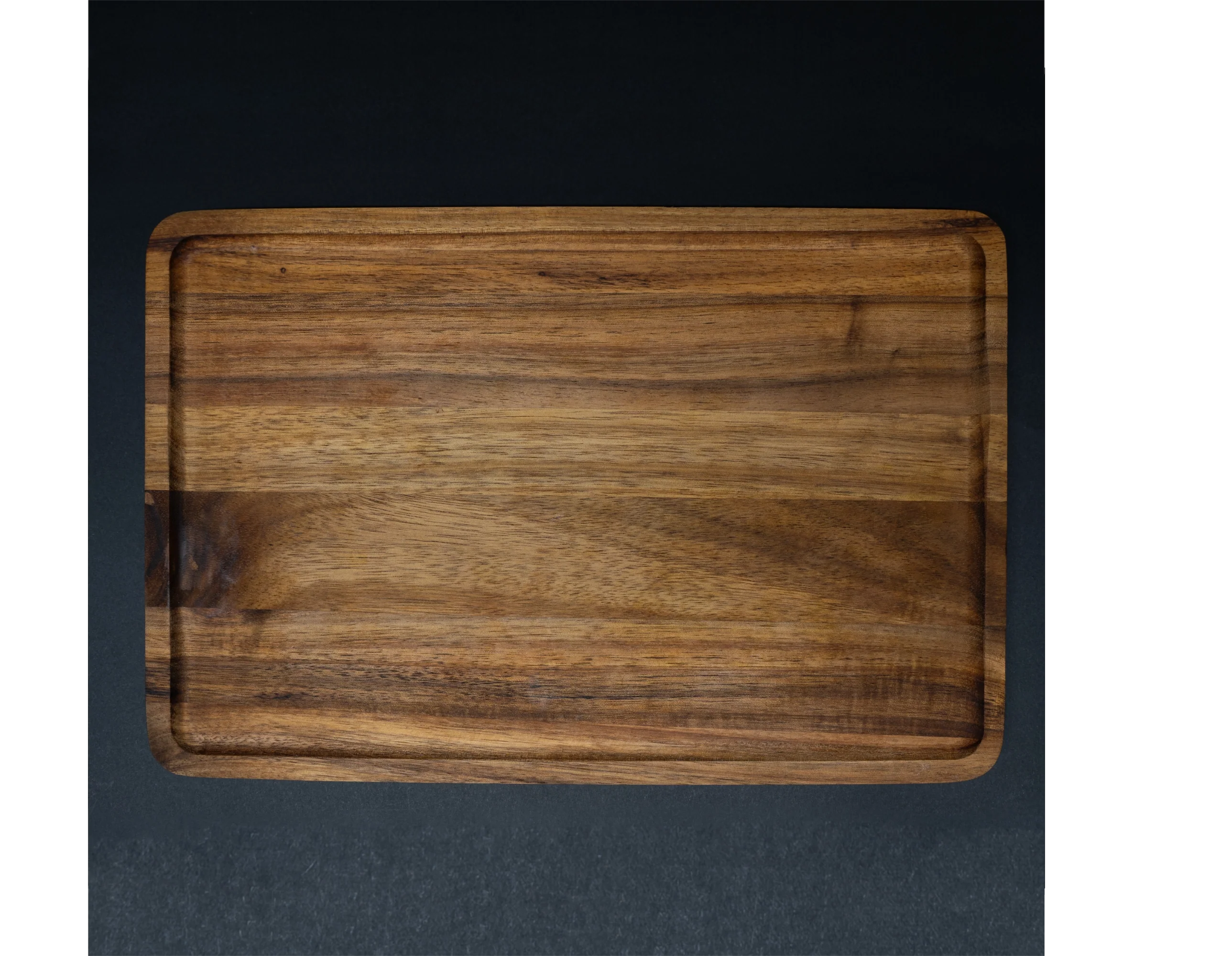 TriCamp Acacia Rectangle Plate 30cm — hand-finished solid acacia serving board for outdoor dining Australia